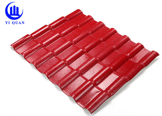 Fireproof Color Corrugated Synthetic Resin Roof Tile For Greenhouse Carport Hospital