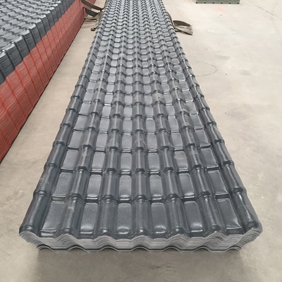 ASA Synthetic Resin Roof Tile 1050mm Width Custom Length Windproof