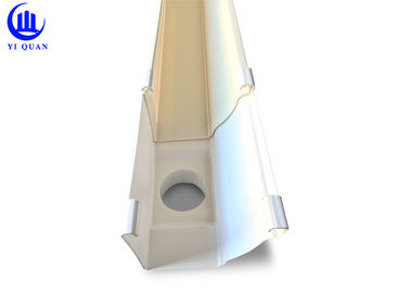 White Plastic Rain Gutters 5.2Inch Roof Rainwater Gutter Philippines