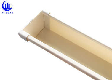 White Plastic Rain Gutters 5.2Inch Roof Rainwater Gutter Philippines
