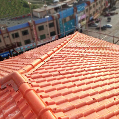 Spanish ASA PVC Resin Roof Tiles for Apartments and Villas