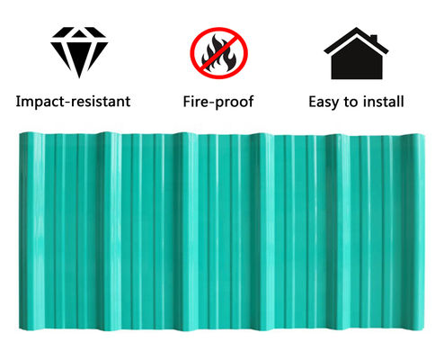 Waterproof PVC Roof Tile 1.0mm-2.5mm Thickness for Warehouse Factory