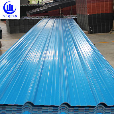UPVC Roofing Sheet 1.5mm-2.8mm Thickness Trapezoidal Wave Design